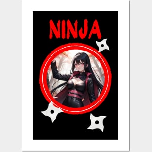 Ninja Target Love Cute Anime Girl Posters and Art